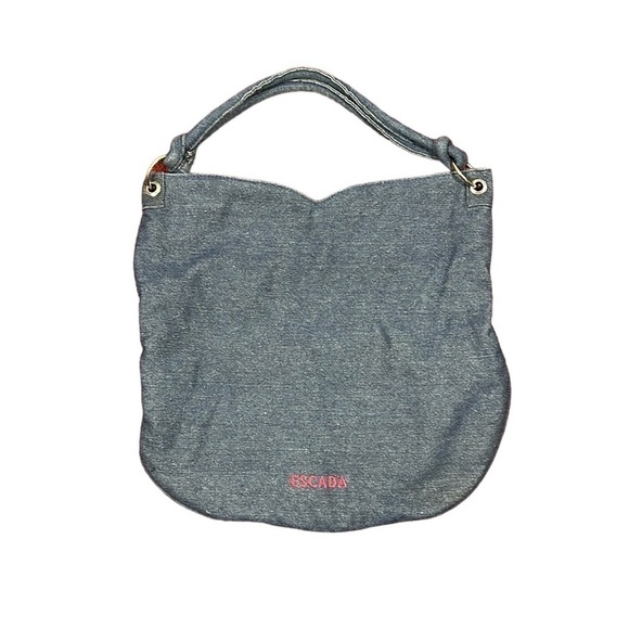 Escada Ibiza Hippie Denim Hobo Bag - Picture 1 of 9